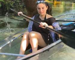 The star enjoys boating in her free time.